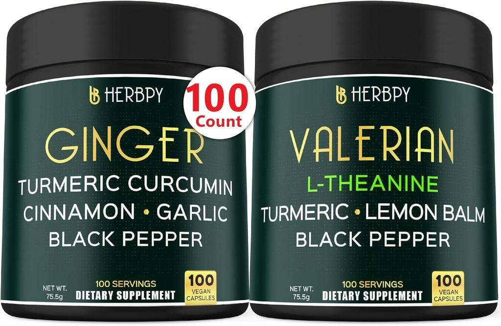 Bundle 5in1 Ginger Supplement & 5in1 Valerián Root Supplement