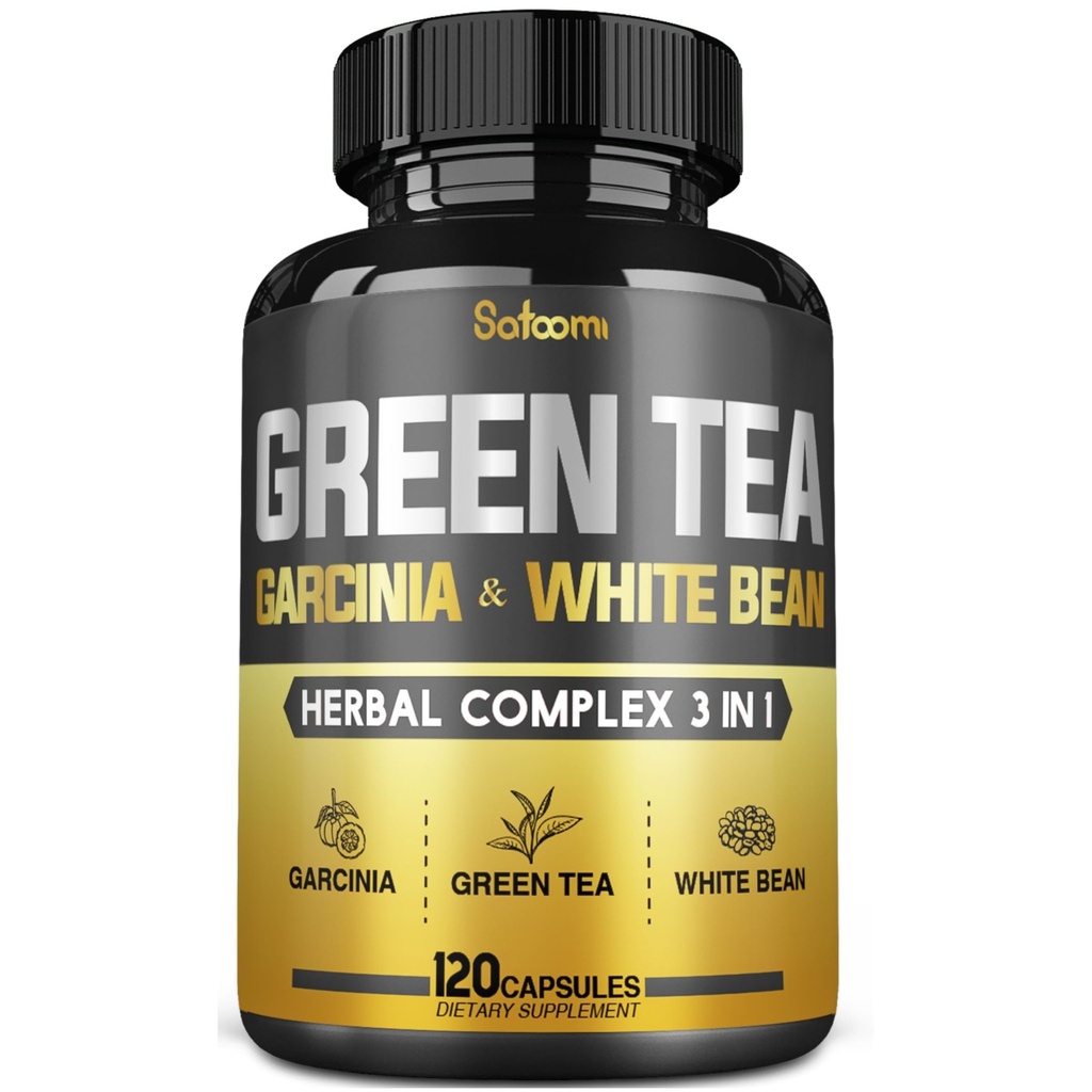Zelený čaj extrakt pilulka EGCG 16000Mg per Serving with 12000Mg Green Tea, 2000Mg Garcinia Cambogia & 2000Mg Biela oblička Bean - Podpora telesnej rovnováhy, srdce a imunitné zdravie - 120 Kapsule 2 Mesiac dodávky