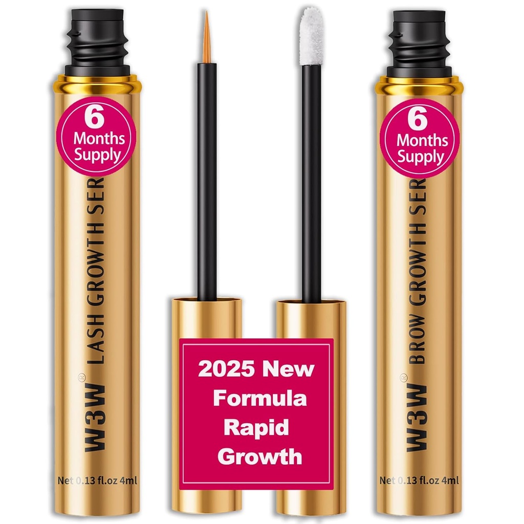 Lash Serum&Eyebrow Rastové sérum Set,2025 Upgrade -Rapid Eyelash for Stronger,Eyebrow Rastové sérum,Prírodné zložky (Aktualizované Lash &Brow Serum Set)