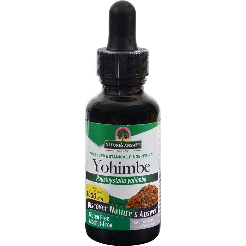 Príroda odpoveď Yohimbe Bark Alkohol Bez alkoholu - Bylinné doplnky - bez lepku - 1 fl oz (Stoj od 2)
