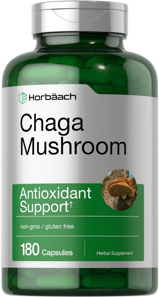 Horbäach Chaga Mushroom Capsules 180 Gróf 