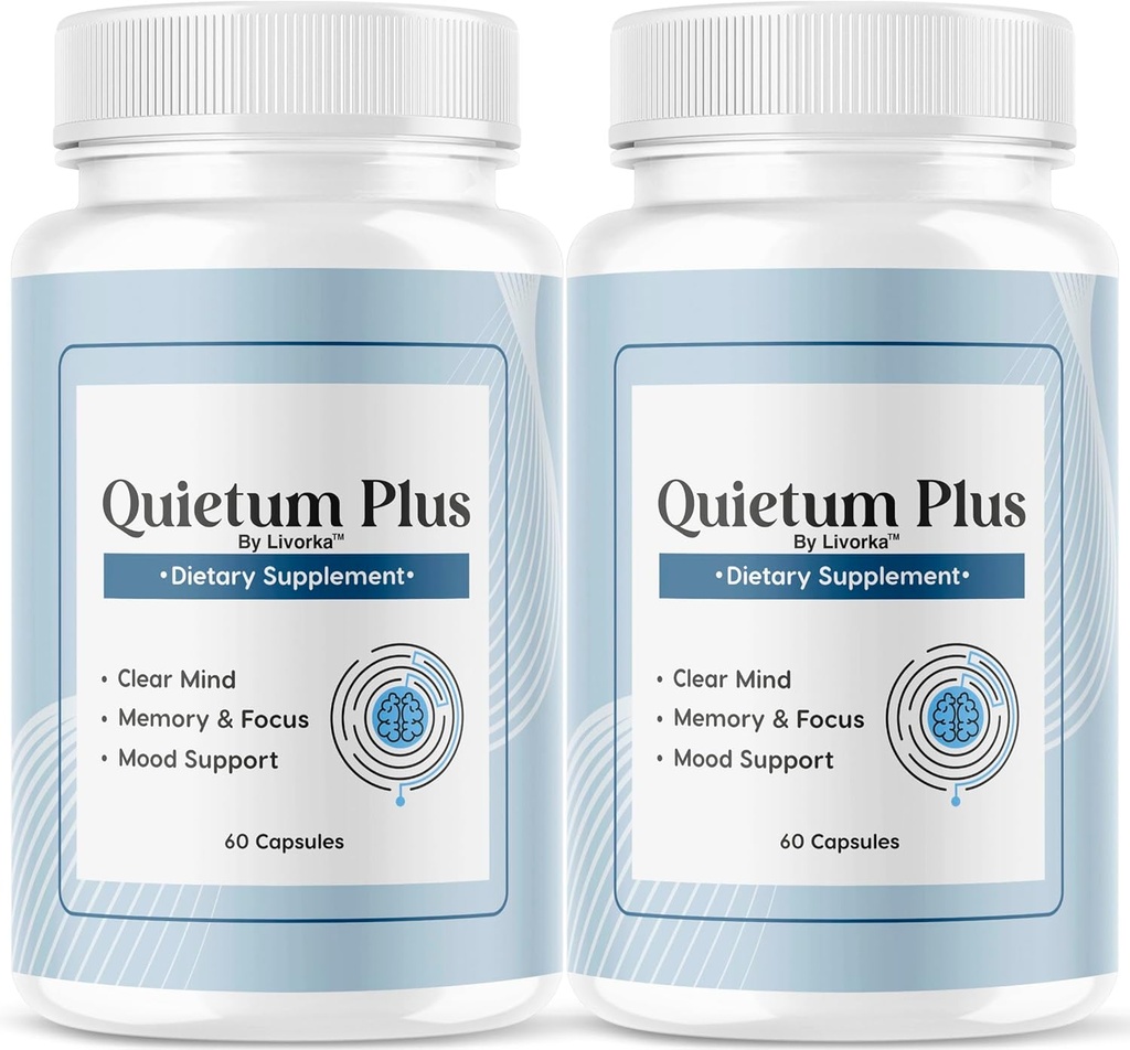 (2 Pack) Quietum Plus - Oficiálne Quietum Plus Advanced Supplement Formula, Original Quietum Plus Recenzie, Všetky prírodné QuietumPlus Advanced Formula pre zdravé ucho, 120 Kapsule po dobu 2 mesiacov