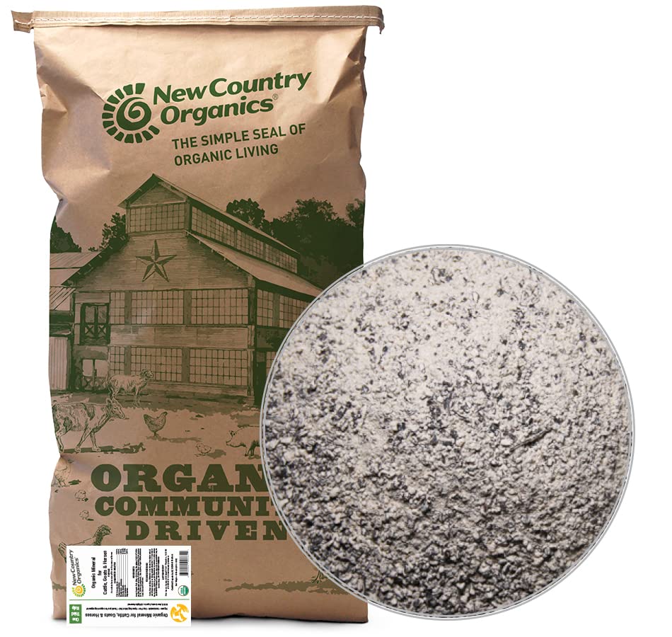 Nová krajina Organics I Organic Kelp Supplement for Cattle, Kozy a kone I Certified Organic Non-GMO, Natural Mineral Blend I Sea Kelp prášok s esenciálnym vápnikom a fosforom I 40 libier