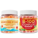 NEVISS Vitamín D3 K2 Gumičky + vitamín B100 komplex