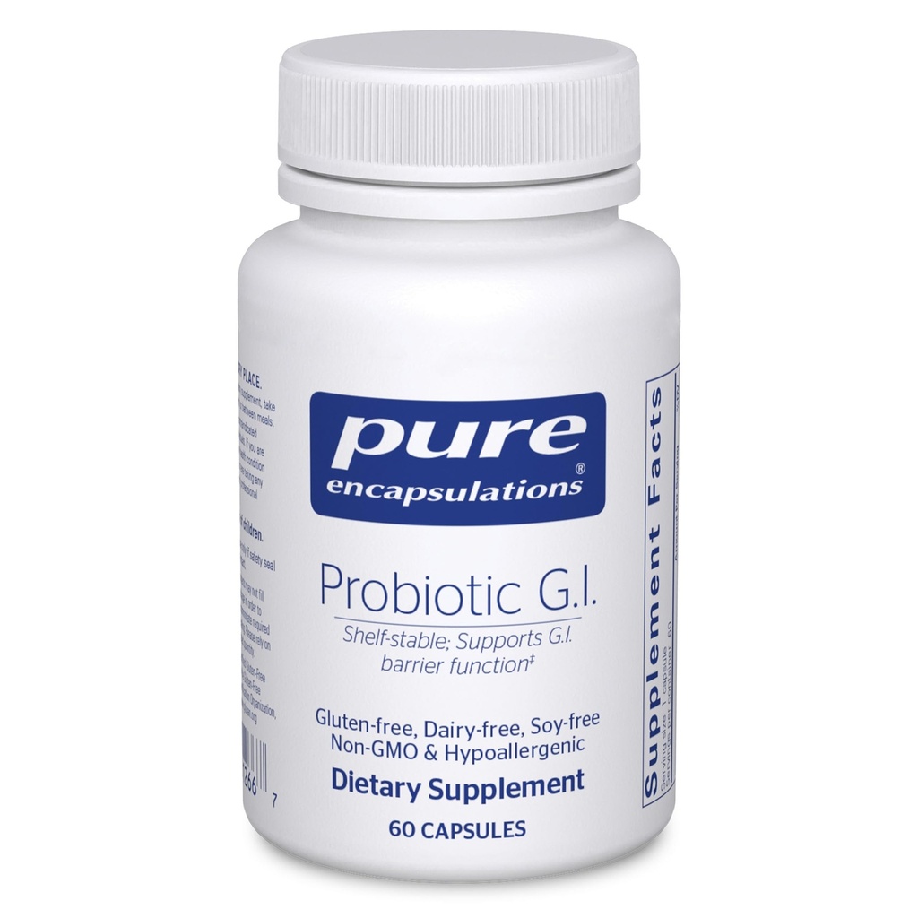 Pure Encapsulations Probiotic G.I. - Police Stable Probiotic for Intestinal Health & Gastrointestinálne Support - with Lactobacillus & Bifidobacterium - 60 Kapsule