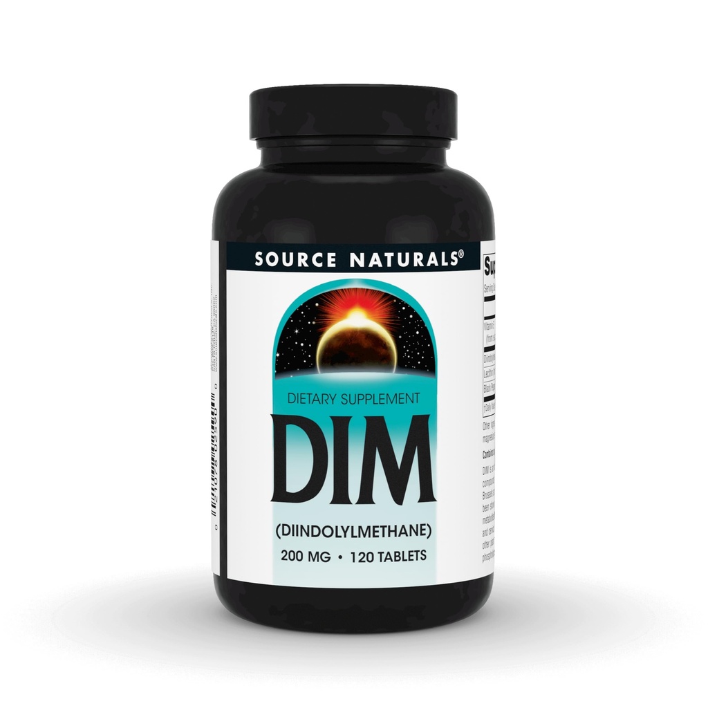 Zdroj Naturals DIM, Diindolylmetán 200 mg s BioPerine, vitamín E a viac - 120 tabliet