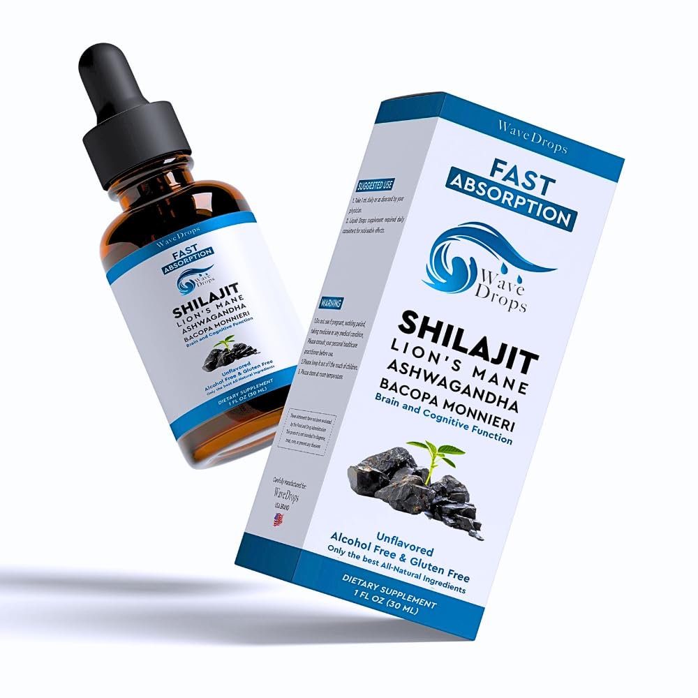 Lion's Mane - Shilajit - Ashwagandha - Bacopa Monnieri Liquid Drops 