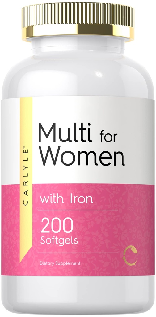 Carlyle Multivitamín pre ženy so železom 200 Softgels 