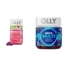 OLLY prenatálne multivitamínové softgely a mužské multivitamínové želatínové vitamíny, 60 a 90