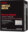 GNC Mega Muži Zmiernenie stresu Vitapak, Stres & Cortisol Management, 30 Počet