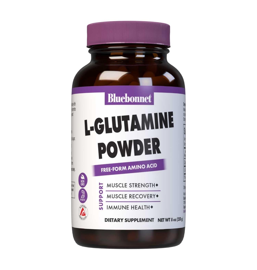 Bluebonnet Nutrition L-glutamín prášok, 8 Ounce