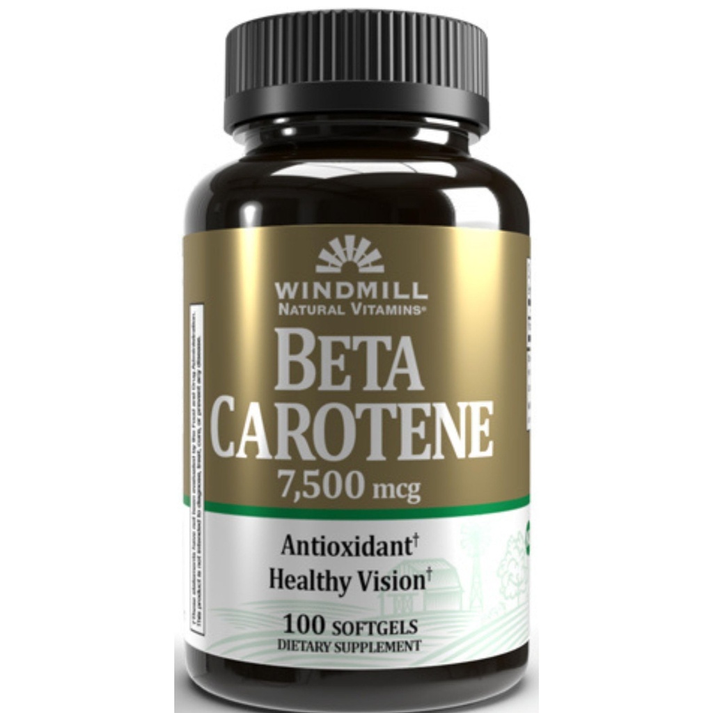 Beta karotén 25, 000 MU softgels by Windmill - 100 ea