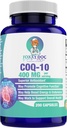 CoQ10 400 MG na 2 čiapky - Ubichinón - Výborná hodnota - Srdce, mozog a Cellular Supplement - Energetická podpora - 200 rastlinných čiapok vo fľaši - od Foxxy Doc