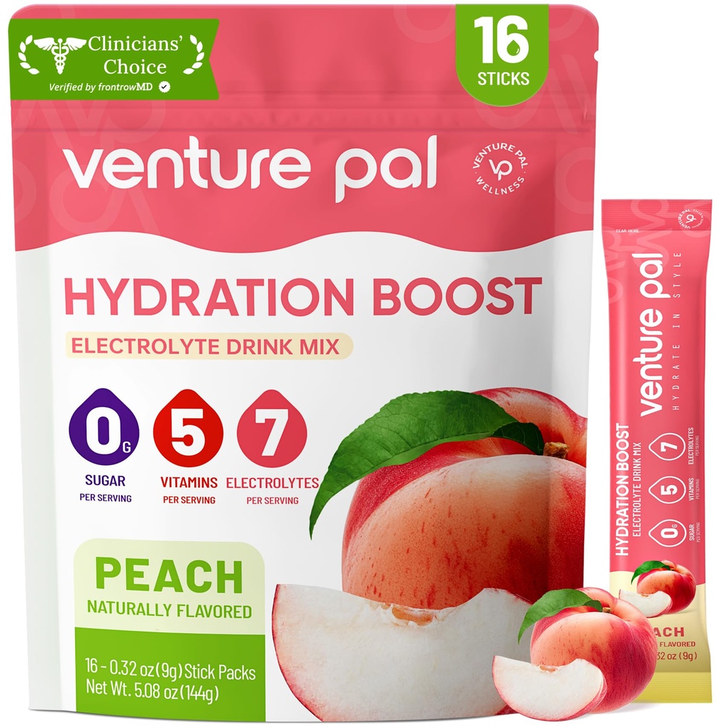 Venture Pal Cukor Bezplatne Electrolyte Powder Pakets - Liquid Daily IV Hydration Pakets 