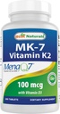 Najlepšie prírodné vitamín K2 (MK7) s D3 doplnkom zdravie kostí a srdca (5000 IU vitamín D3 & 100 μg vitamín K2 MK7), 180 tabliet