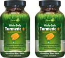 Irwin Naturals celé telo Turmerica + Curcumin C3 Complex - 60 Liquid Soft-Gels, balenie 2 - podporuje celobodový wellness - 60 celkom slúži