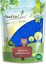 Food to Live Organic Blue Spirulina Powder, 4 Pounds – Non-GMO, Pure Raw Blue-Green Algae Extract, Vegan, Non-Irradiated, Great for Juices, Smoothies, Shakes, Drinks, and Food Coloring