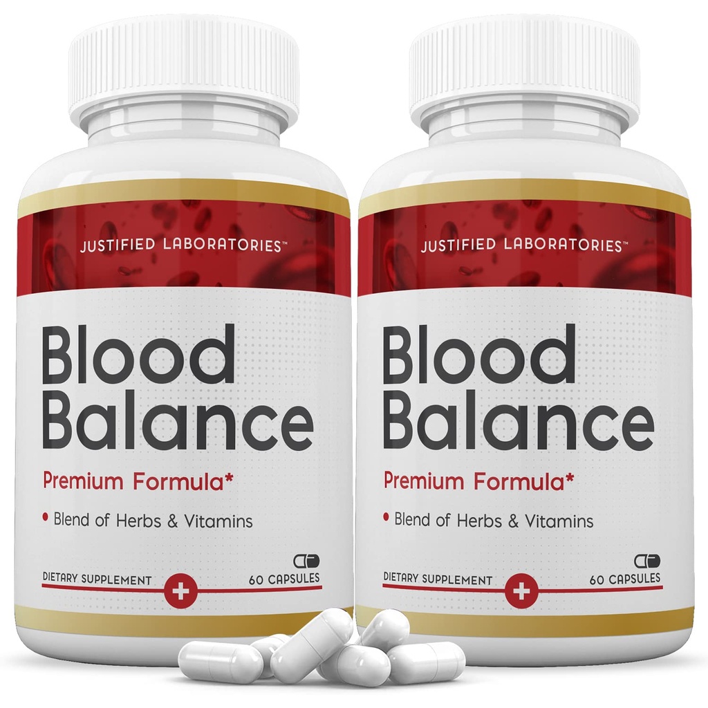 Spravodlivé laboratóriá (2 balenia Blood Balance Advanced Formula 620MG Supplement pilulky 120 kapsuly