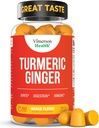 Kurkumín Supplement - Curcumin C3 Complex + Zázvor Koreň pre Gut & Spoločné zdravie - Prírodné kurkumín doplnok 95% Curcuminoids. Obsahuje 260mg Tumeric Extract. 60 Mango Flavor Turmeric Gummies