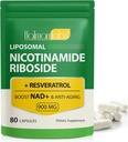 Lipozomálny Resveratrol,Lipozomálny nikotínamid Riboside,Nicotinamid Riboside 900,Resveratrol Supplement,Resveratrol Supplement for Women Men(1Pack/80 Kapsule)
