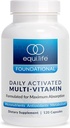 Equilife Daily Activated Multivitamín, 21 Essential Nutrients with B Complex, Antioxidant Formula pre celkové wellness, bezlepkové, non-GMO, 120 Kapsule