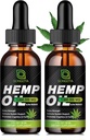 (2-Pack) High Potency Hemp Oil - 1.000.000 Maximálna sila - Pomáha relaxáciu, Stres, upokojujúce, spánok - Organické Hemp Oil Extract - Vegan, Imunisation Support, non-GMO