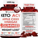 Keto ACV Gummies Advanced Weight Loss - ACV Keto Gummies for Weight Loss for Women and Men - Keto Gummies Supplement - Detox & Cleanse, Digestion - Apple Cider Vinegar - Apple Flavor