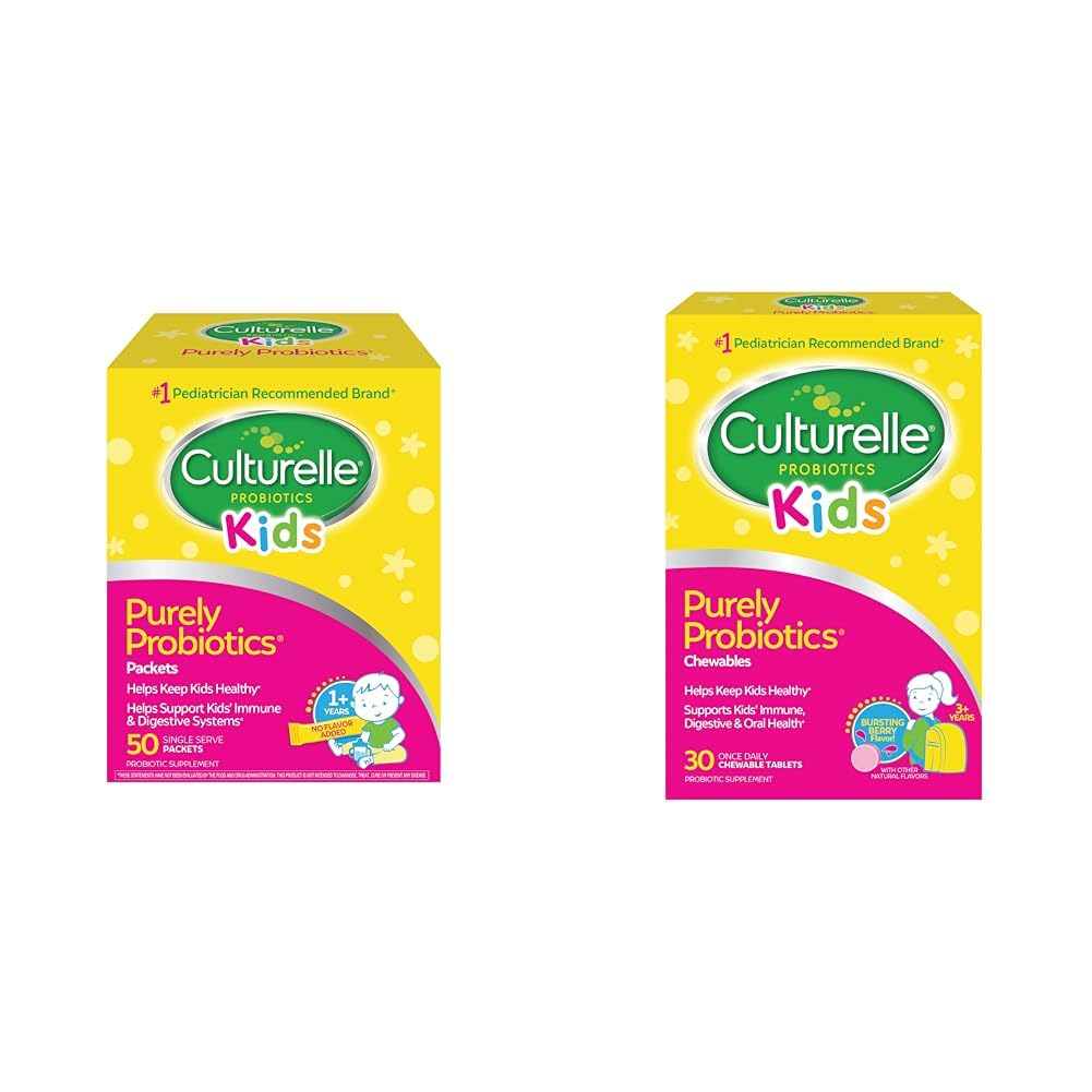 Culturelle Kids Čisto probiotiká Pakety Denné doplnky a deti Žuvacie Denné Probiotiká pre deti