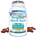 Bio Absorb Black Seed Oil Kapsule, 82-Day Supply, Cold Pressed Pure Black Cumin Seed Oil (Nigella Sativa) (330 softgels, 500mg)