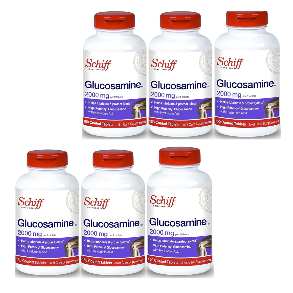 Schiff Glukozamín 2000 mg s kyselinou hyalurónovou (Stock of 4)