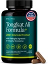 Silný LongJack - Tongkat Ali & Fadogia Agrestis Supplement for Men & Womens Energy, T support, Lean Muscle Growth & Recovery, Hormonal Balance, Pre-Workout with Vegan NAC Liver Detox & Cleanse
