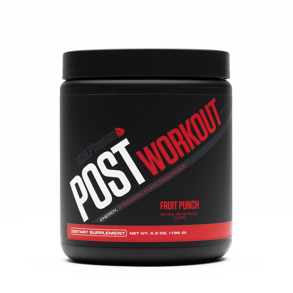 Sculpt Nation by V Shred Post Cvičenie - Kreatín komplex Post Cvičenie svalového zotavenie a staviteľ s energetickou podporou, Kreatín Monohydrát a aminokyseliny, Ovocie Punch chuť - 30 Servisov
