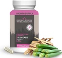 Mountain Peak Nutritionals Permeable Gut Formula - pomáha chrániť Žalúdočné a intestinálne Podšívky - Leaky Gut & Gastro podpora doplnok - Hypoalergénne Dietary Supplement (90 Vegetariánske kapsule)