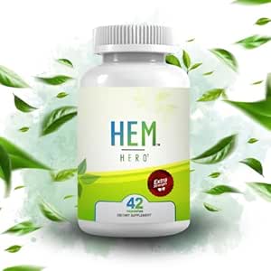 Hem Hero Extra sila Hemoroid liečba - Znížiť opuch, Soothe svrbenie a podráždenie - 100% Prírodné - 42 Vegetariánske kapsule
