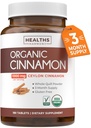 USDA Organic Ceylon škoricové pilulky - High Potency Ceylon škorica Supplement s 1000mg per Serving for Full Body Antioxidant Support - Vegan Non-GMO cGMP Made & Lab Overené (3 mesiace dodávky)