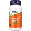 Teraz Foods Doplnky, Sambucus Zinok-C s bazovým koncentrátom a vitamínom C, 60 Lozenges