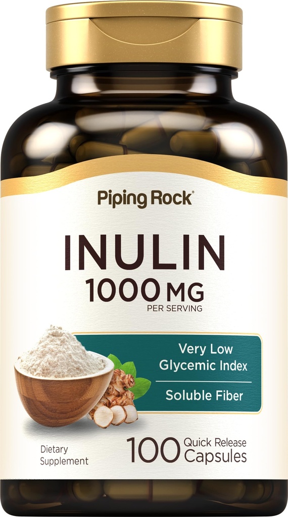 Piping Rock Organic Inulin Kapsule 1000 mg 