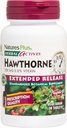 Natures Plus bylinné aktívne Hawthorne - 300 mg, 3,2% Vitexin, 30 Vegan Tablets - 30 Servings