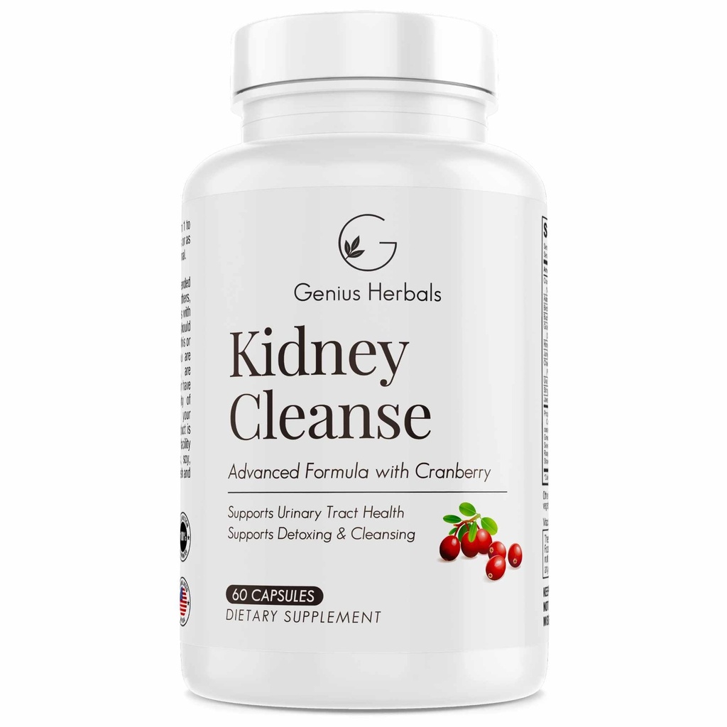 Obličky Čistiť Advanced Formula s brusnicového extraktu, Obličky, močové Tract & Bladder Detox a Cleanse - 60 Kapsule