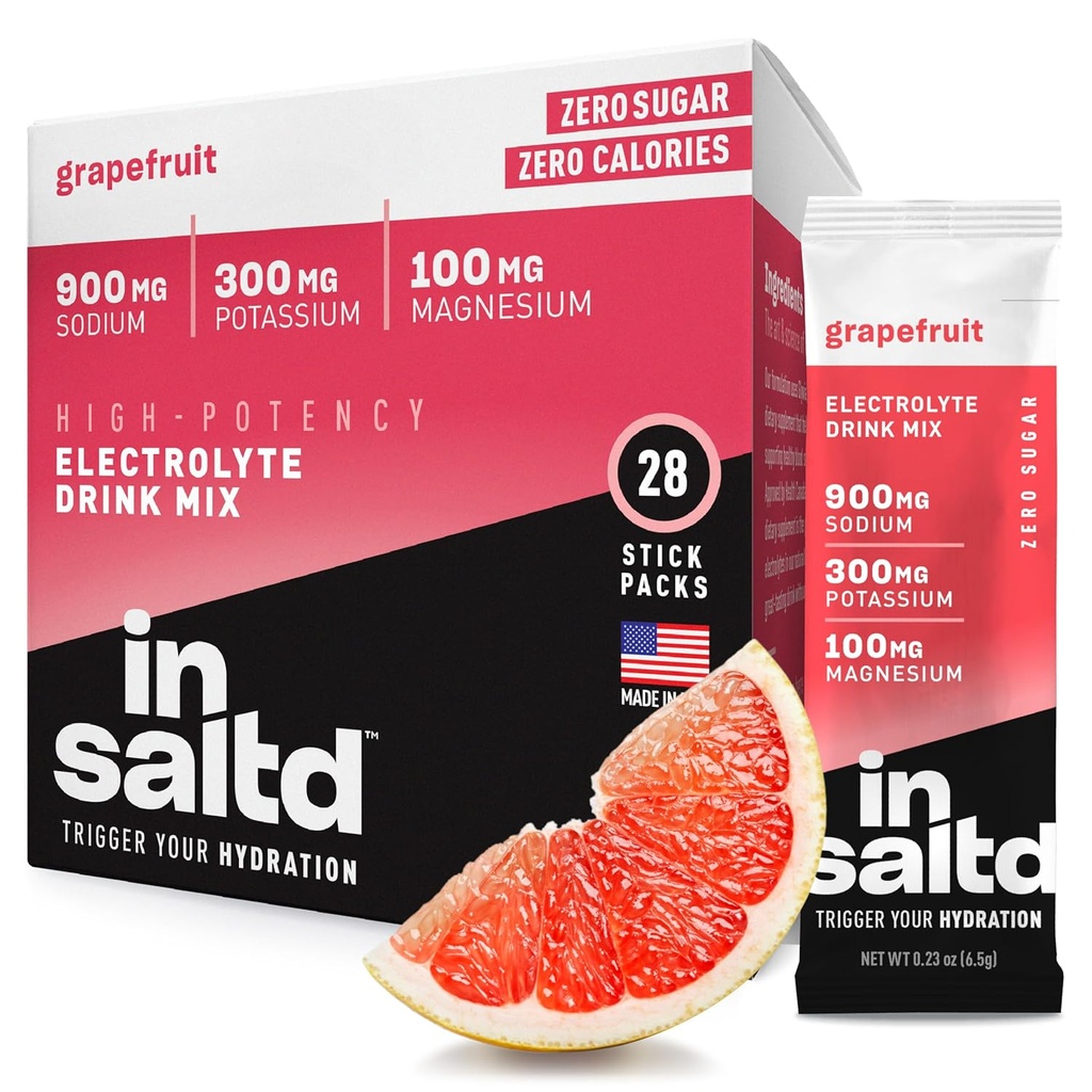 InsalTDTM Powder Packet bez cukru Elektrolyty s No Stevia Aftaste 