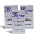PRN Pharmacal Liqui-Tinic 4X - Železo a vitamíny perorálne Nutričné doplnok pre domáce zvieratá- Pečeň s príchuťou doplnok so železom a B-komplexnými vitamínmi na podporu wellness - 2 fl oz (3 balenia)