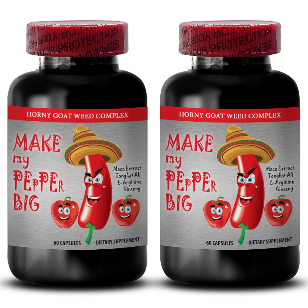 mužskej zvýšenie pilulky zvýšenie veľkosti - MAKE MY PEPPER BIG - PRÍRODNÉ MALE ROZŠIROVANIE, Maca, L-Arginín, LongJack pilulky, mužské zlepšenie výkonu, tongkat ali pre mužov, mužské libido pilulky, 2 Bot 120 Caps