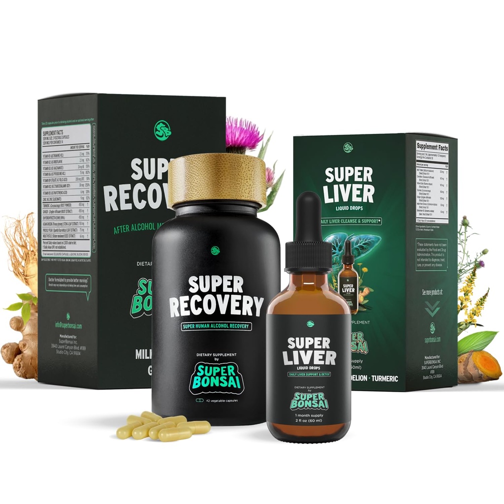 Super zotavenie & Super Pečeň Bundle - Všetky prírodné pečeň čistenie Detox a oprava