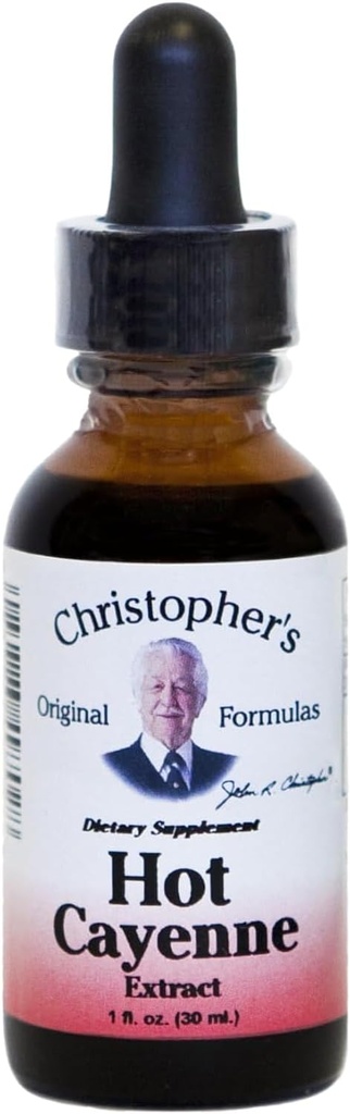 Christopher's Original Formules Hot Cayenne Extract, 1 fl oz - Natural Herbal Supplement
