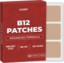 VIORY B12 Patches (Pack of 60) - 100% Natural Patch for Women and Men - Firming, Energy, Focus & Body Support - Rozšírená formula
