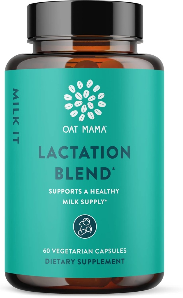 OAT MAMA mlieko Laktácia Bylinná zmes Dojčenie Supplement for Postpartum Care, Laktácia Supplement with Moringa Powder, 60 Kapsule