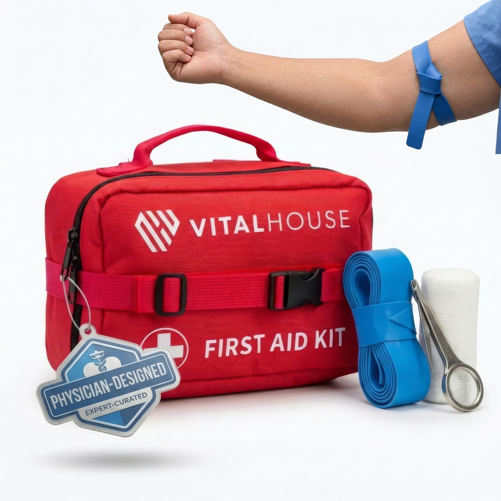 346 Piece Prvá pomoc Kit prežitie - Profesionálne vodeodolné trauma lekárska súprava pre prípad núdze, Ideálne pre domov, Office, Auto, Cestovanie, Outdoor, Kemping, Turistika - Prenosné núdzové dodávky