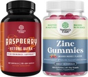 Bundle of Raspberry Ketones, Green Tea Extract & African Mango Blend a Extra Strength Zinok Gumies pre dospelých - Silné zložky na urýchlenie chudnutie, lepidlo a želatína zadarmo