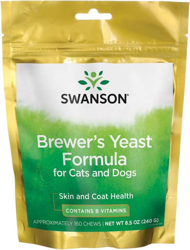 Swanson Brewer je kvasinková formula pre mačky a psy 160 Žuvačky