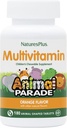 Natures Plus Animal Parade Detské žuvacie multivitamíny - Orange Flavor - 180 Zvieracie-Shaped Tablety - Podporuje zdravie a dobre Being - Vegetariánska, Gluten Free - 90 Serviv